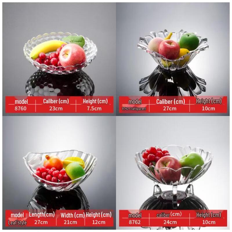 Acrylic Leaf Style Fruit Plate