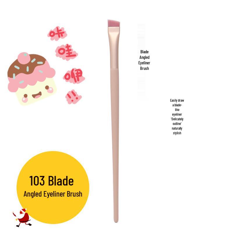 Eyeliner, Eyebrow, Foundation, Eyeshadow, and Concealer Brush Set