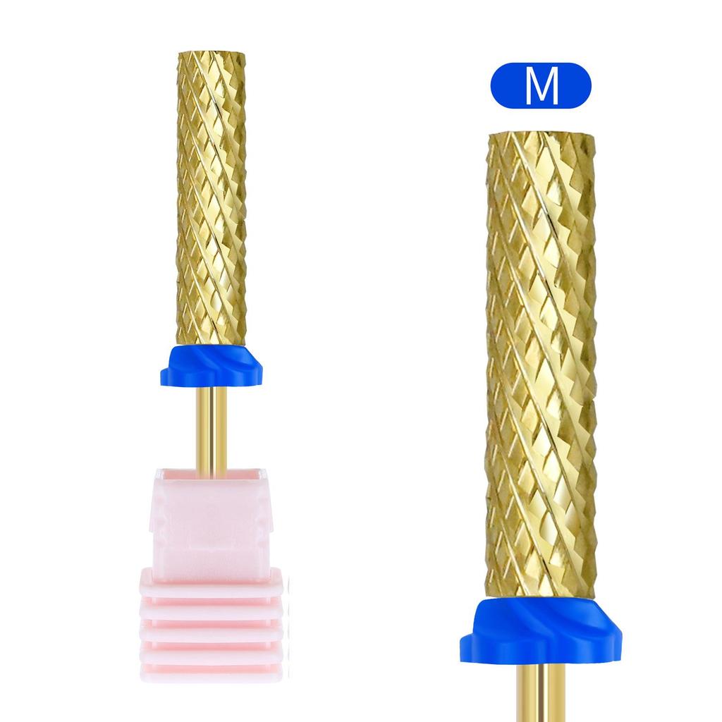 Wysokiej jakości głowica szlifująca ze stali wolframowej, bardzo długa, cylindryczna głowica szlifująca do manicure, szybkie usuwanie paznokci