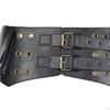 Women PU Leather Wide Belt Exaggerated Western Cowgirl Clothing Accessories