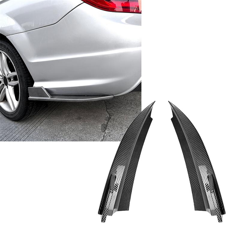 Car Rear Bumper Lip Diffuser Splitter Winglet Apron Spoiler For Mercedes Benz W204 AMG Line 2008-2014 Carbon Fiber
