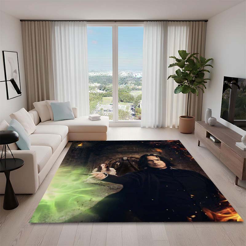 

Harry Potter Severus Snape themed rug, suitable for living room, bedroom, sofa, doormat decoration, and children s non-slip floo 60x90cm