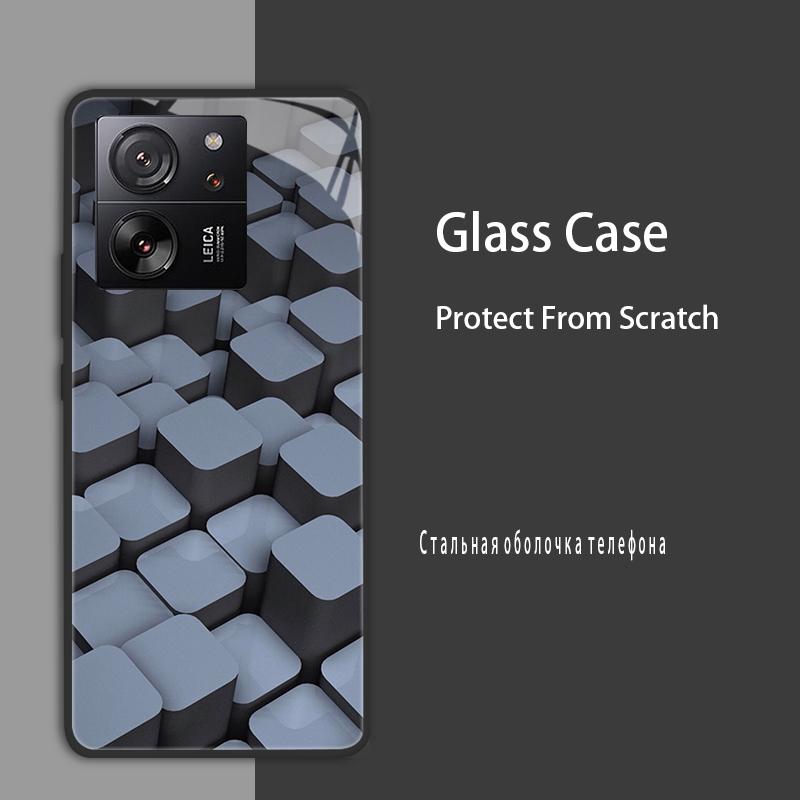 For Xiaomi 13T 13T Pro Case Cover Tempered Glass Case Hard Shockproof Coque Bumper For Xiaomi Mi 13T Pro Mi13T Pro Protect Case