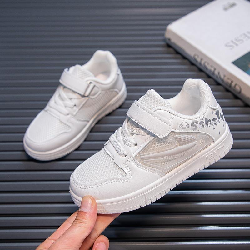 Boys Shoes Spring and Autumn Mesh Surface Breathable Children's Shoes Boys Casual Shoes New Soft Soled Non-slip Boy Board Shoes