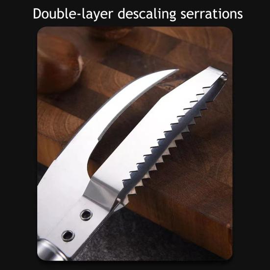 Stainless Steel Fish Scale Remover Multi-functional Manual Fish Belly Opener Descaler Descaling Removal Tools Kitchen Gadgets