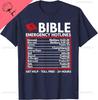 Bibel Notrufnummern Lustiges Christliches Bibel Jesus T-Shirt Unisex Sommer Streetwear Tops Sommer Baumwolle Tops