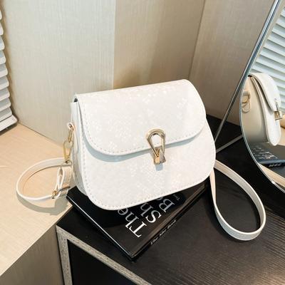 Strukturierte Satteltasche Neue Mode Umhängetasche Crossbody kleine quadratische Tasche Sommer hochwertiges Temperament Damentasche