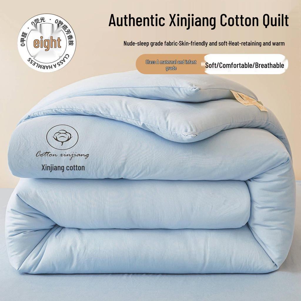 Xinjiang Pure Cotton All-Season Quilt: Thick Winter & Cool Summer