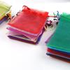 100Pcs/Lot Colorful Organza Bags 10X12Cm/10X15Cm/13X18Cm Jewelry Packaging Bags Wedding Gift Storage Drawstring Pouches