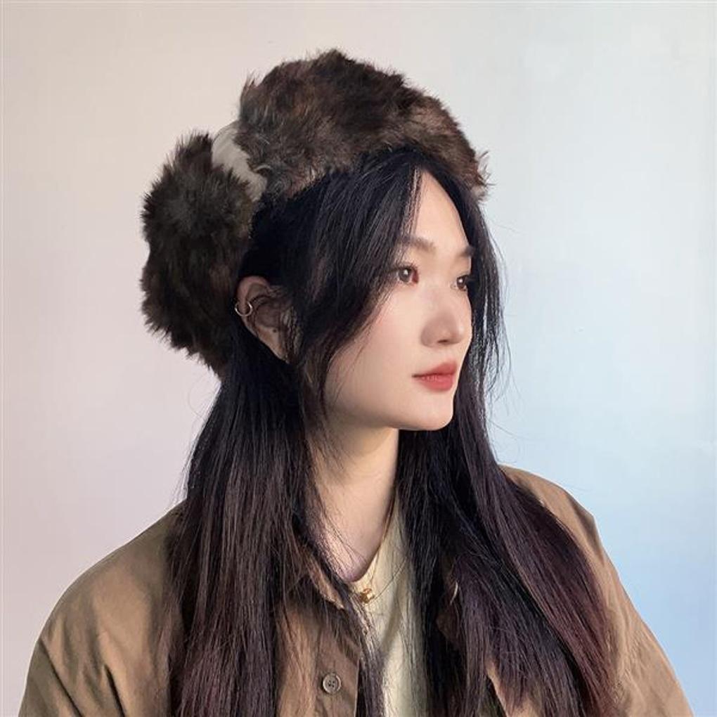 Warmer Ohrenklappen-Bucket-Hut (beige)