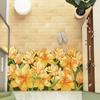 Tulipa Entryway Doormat With Washable Pvc Leather Material For Home Indoor Use