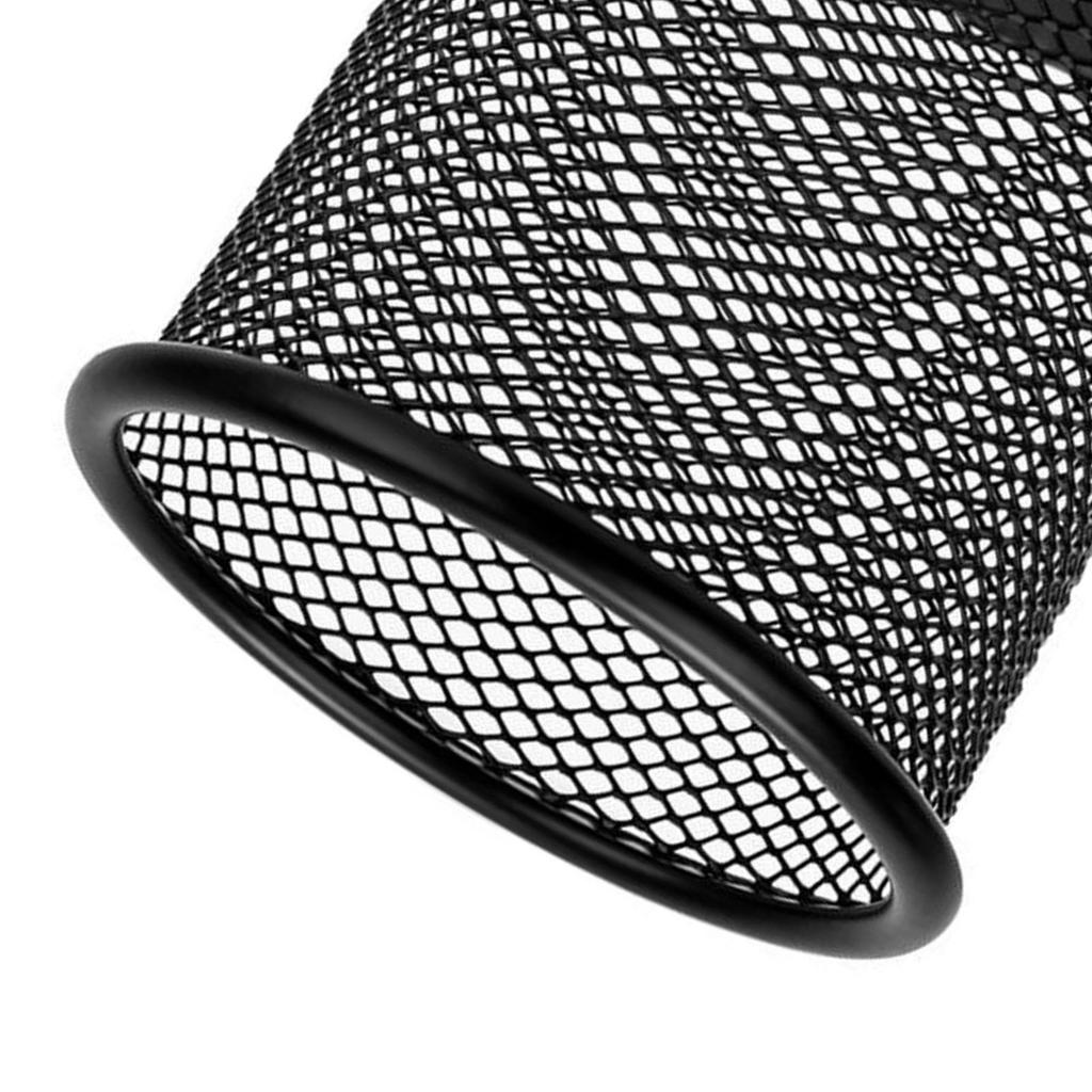 Mesh Pen Holder Large Capacity Prevent Slip Desktop Pen Container for Pencils Erasers Stationery