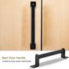 Long Base Sliding Barn Door Handle Black Barn Door Hardware Carbon Steel Handle  Furniture Door