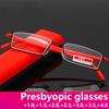 Flexible TR90 Half Frame Reading Glasses Retro Blue Light Blocking Presbyopia Eyeglasses Men Women Farsighted Eyewear With Box