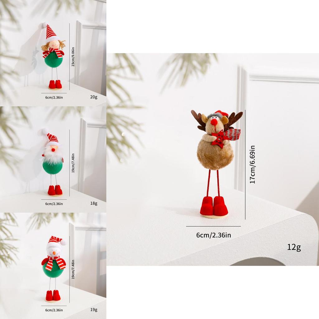 Santa Christmas Decor Reindeer Diy Ornament With Festive European Theme
