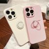 Magnetic Ring Phone Case For iPhone 16 Pro Max 15 14 Plus 13 12 Mini 11 360° Finger Stand Holder Bracket Liquid Silicone Cover