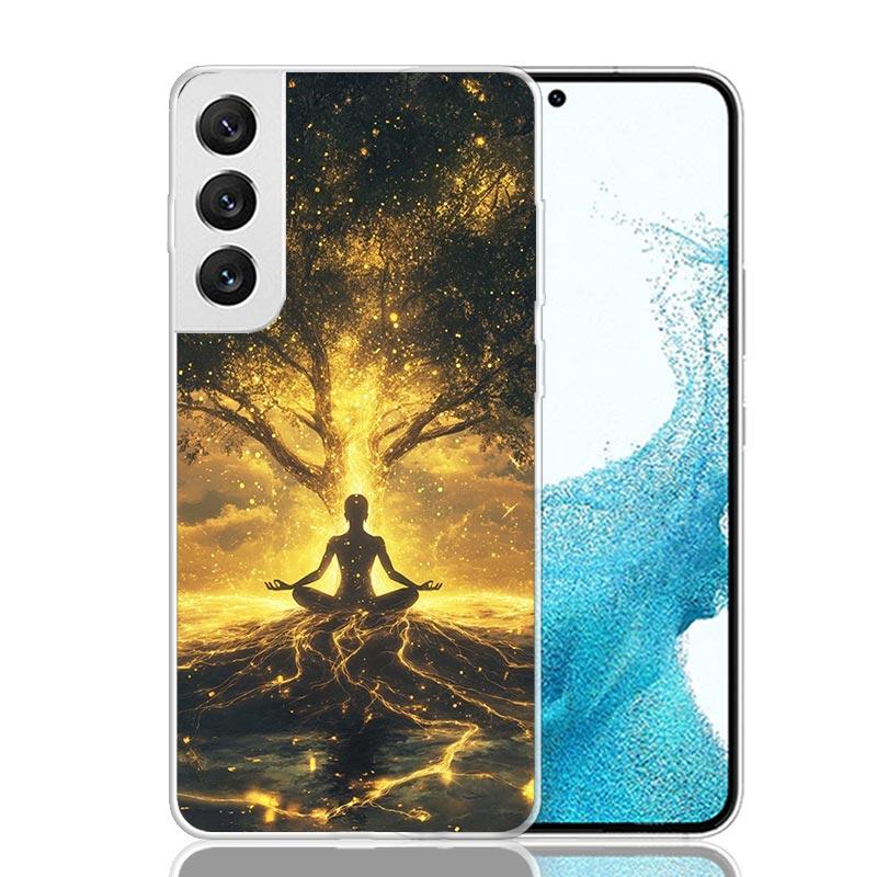 Tree of Life Space Phone Case For Samsung Galaxy S26 Ultra S23 S24 S25 Edge S20 FE S21 S22 Plus Soft Print Shell Cover Fundas Ga