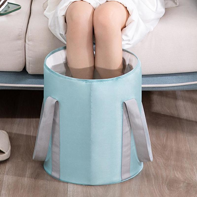 Portable Multifunctional Foot Soak Bag Creative Foldable Outdoor Foot Wash Basin New Travel Folding Basin Bag