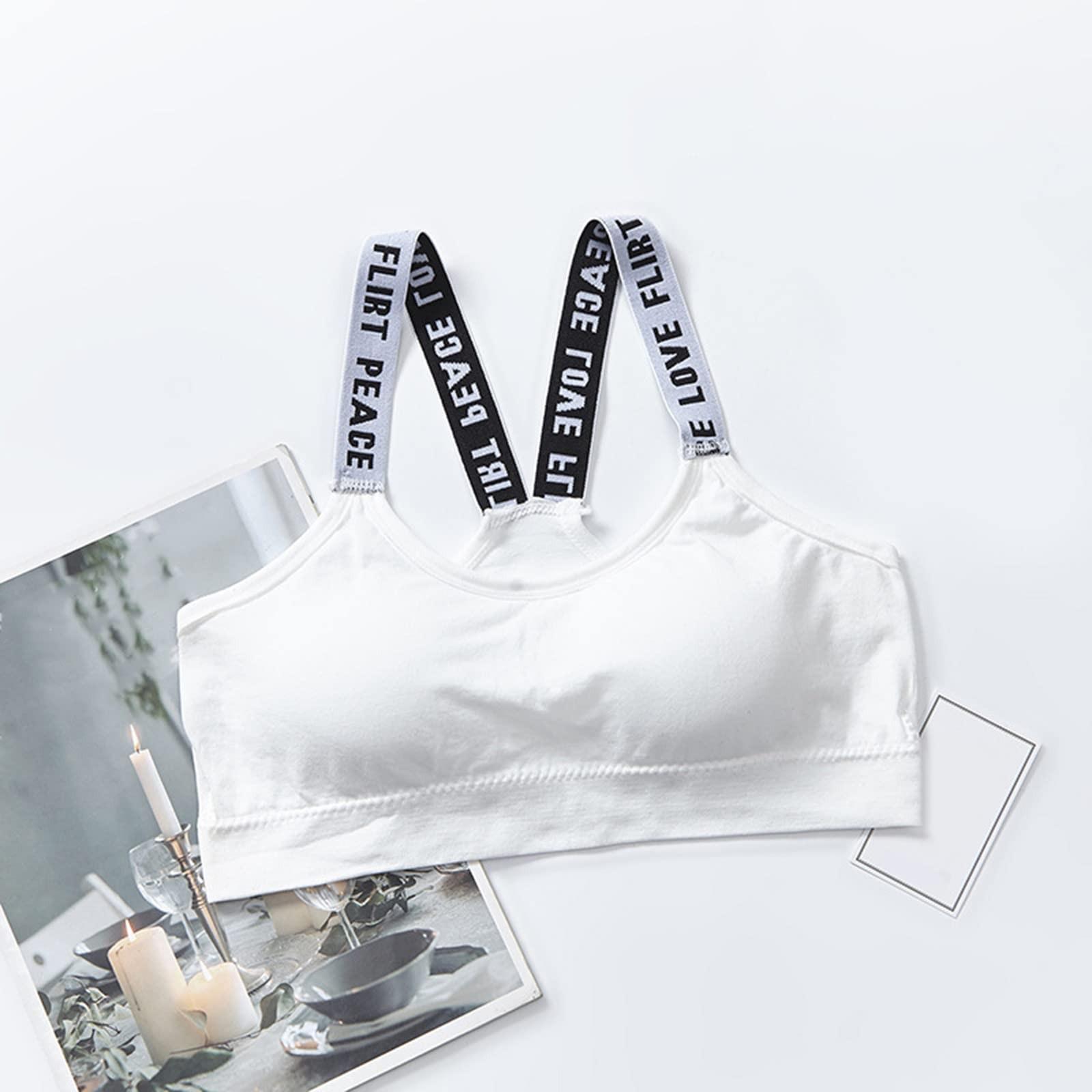 

Женское сексуальное однотонное нижнее белье с надписью на бретелях для занятий спортом на открытом воздухе, красивое нижнее белье на спине с запахом на груди One Size белый