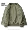 Men's Cotton Flight Jacket - Casual Air Force Baseball Collar Outerwear