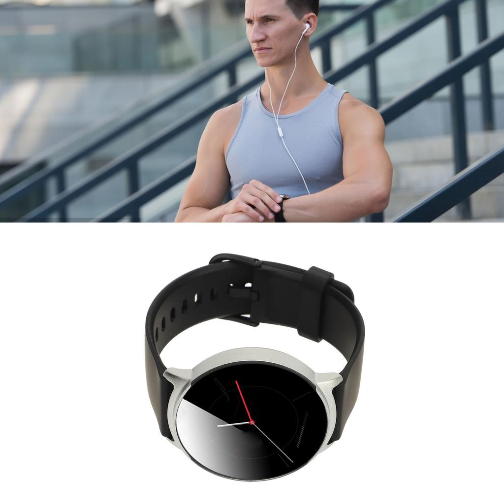 Montre de sport HD 1,32 pouce pour la glycémie, sans contact, température corporelle, sommeil, montre de surveillance intelligente de la santé