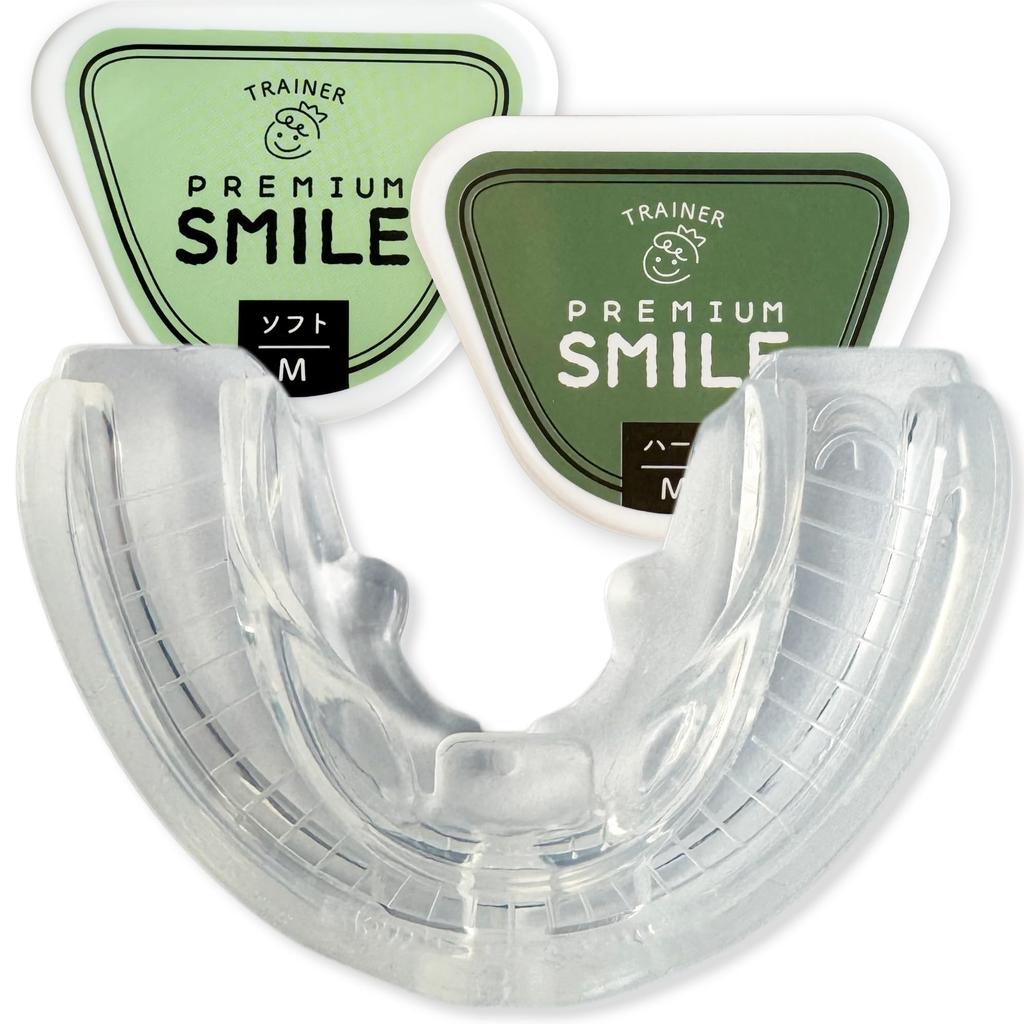 Mouthpiece for Children Care You Can Do At For Ages 5 To 8 Soft and Hard Set PREMIUM SMILE Smile Laboratory Clear [Oral Home] 2-piece (M)