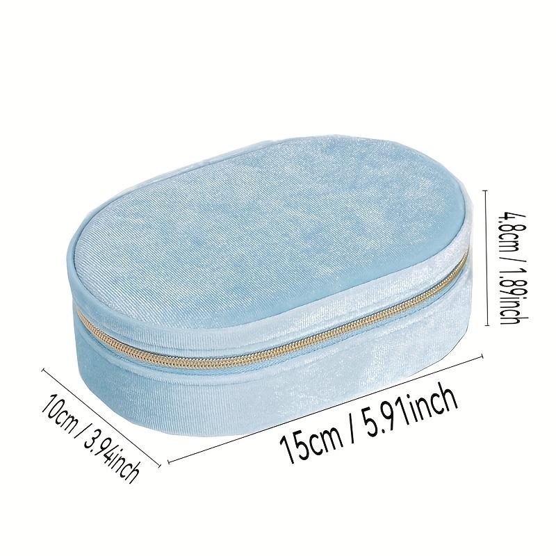 Mini Fashion Oval-shaped Jewelry Organizer Portable Travel Ladies Jewelry Box Jewelry Box for Rings, Pendants, Earrings,