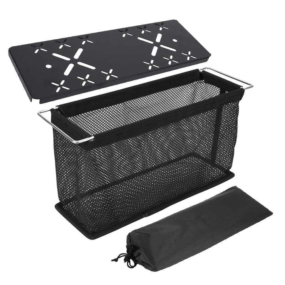 2PCS IGT Unit Folding Basket Mesh Drain Basket Portable Storage Basket Mesh Guard Folding Basket for Outdoor IGT Table Accessory