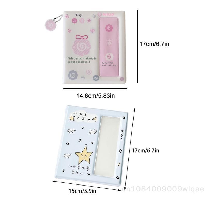 Cute Memory Album Lucky Clover Card Collection Book  - 4-Compartment Card Holder Album for 6-Inch Instant Photos & Postcards