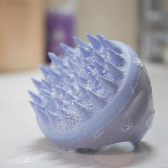Scalp Massager Shampoo Brush with Soft Bristles Ergonomic Handle Portable Travel Hair Growth Dandruff Removal Scalp Exfoliator Scrubber Cleaning Brush