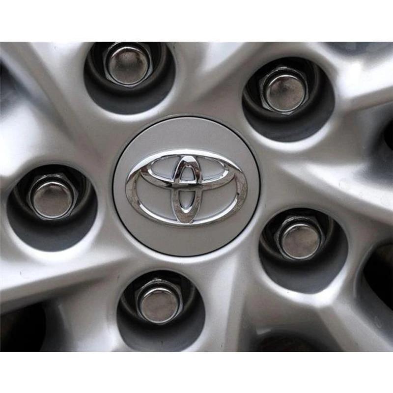 Toyota 2026 Nuovi Copricerchi 4pz 62mm Mozzo Centrale Ruota Auto Tappo Mozzo Centrale Copertura Antipolvere Cerchione Mozzo Emblema Toyota c Adesivo Auto