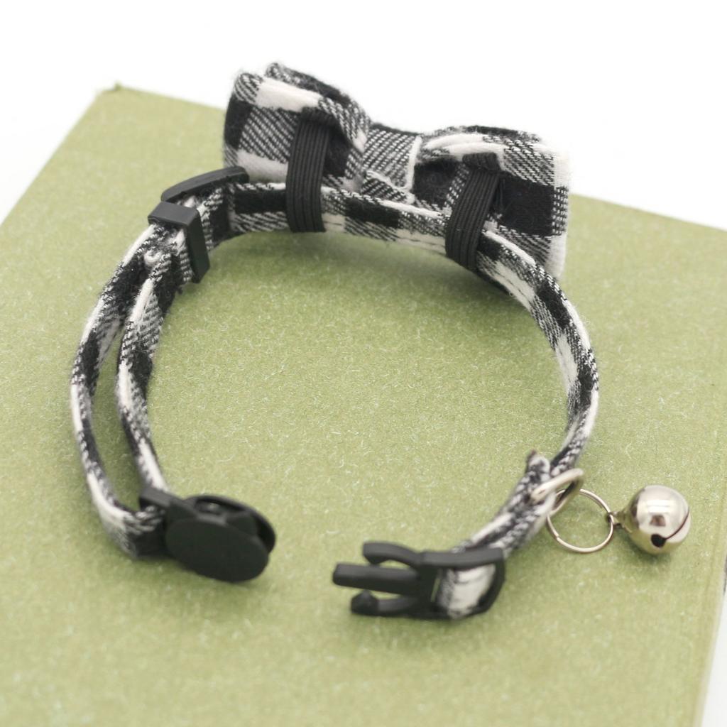 1pc Cute Cat Collar Small Puppy Cat Dog Collars Bow Kitten Collar Bowknot Necklace With Bell For Dog Cat Chihuahua Pet Supplies