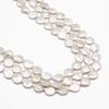 1String, White Natural Freshwater Pearls 11-13mm, Handmade Teardrop-shaped Pearl Beads for Jewelry Making DIY Crafts, Needlework 36cm