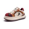 Fashion GKTINOO Lace-up Shoes Women Sneakers Genuine Leather Mixed Colors Spring Autumn Handmade Comfortable Retro Platform Sneakers