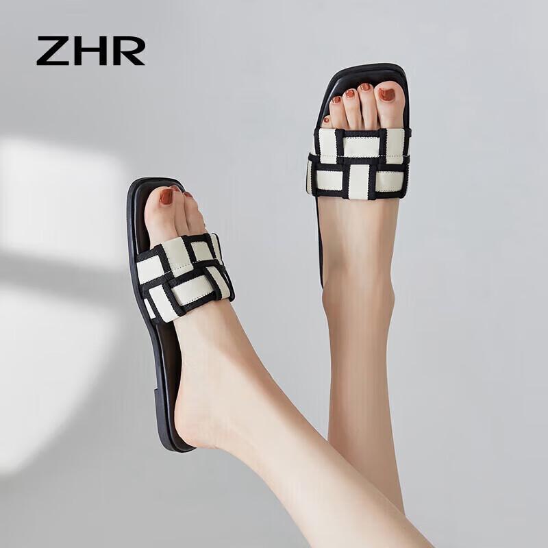 ZHR Women s AY153 Casual Flat Summer Slippers M