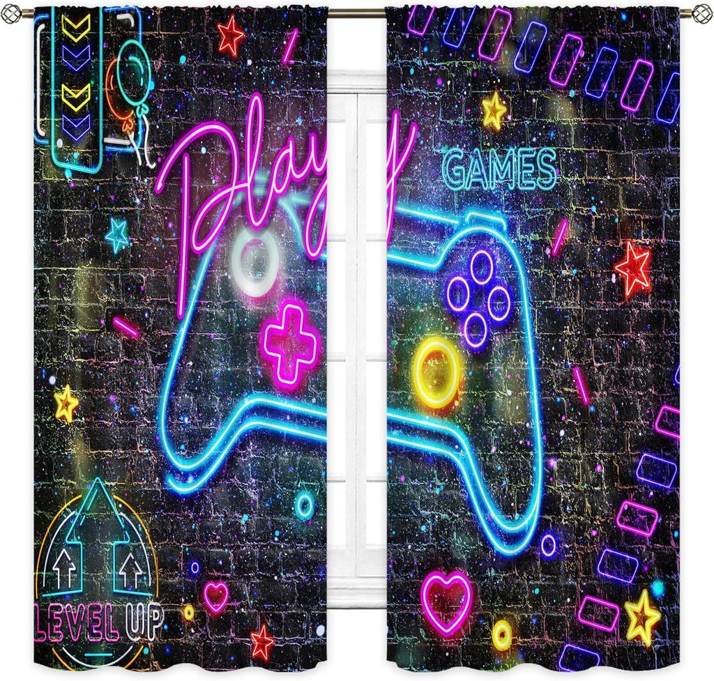 Abc Alphabet Kids Curtains Sheer Pocket Cartoon Animal Baby Boys Bedroom Decor Child Nursery Funny Learning Educational Fabric