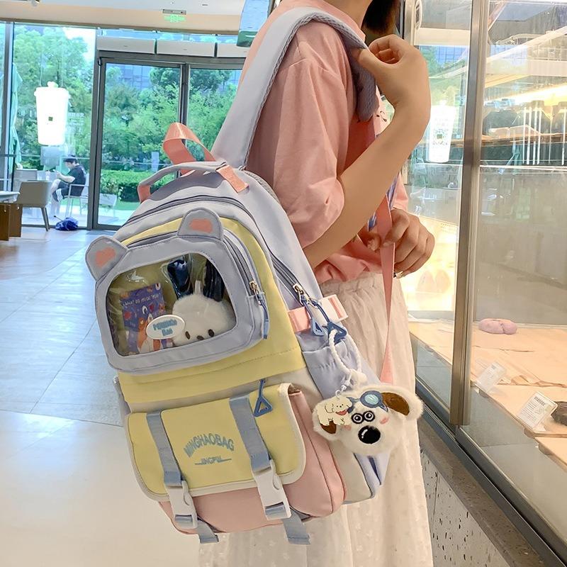 Schoolbag Large Capacity Backpack New College Style College Student Female Casual Schoolbag Fashion Travel Junior High School Student