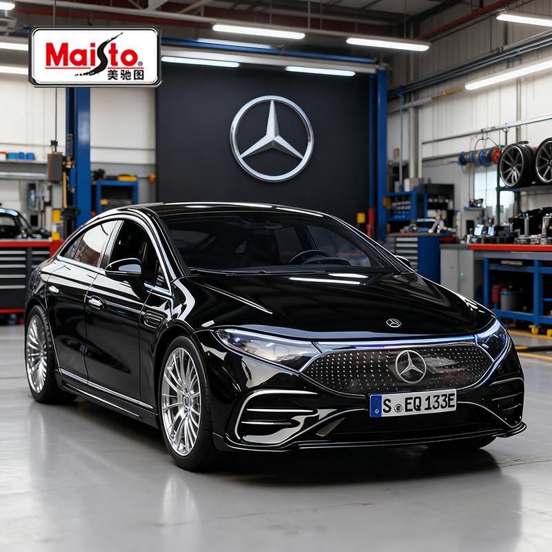 

Майсто 1:27 Mercedes-Benz EQS Литі Моделі Автомобілів та Іграшкові Транспортні Засоби Модель Автомобіля Масштабна Мініатюрна Модель Автомобіля Іграшка Для Дітей сірий колір