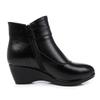 Fashion New 2025 Women Boots Women Genuine Leather Winter Boots Warm Plush Autumn Boots Winter Wedge Shoes Woman Ankle Boots Size 34-43