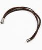 Doffjason Minimal Layered Leather Bracelet Brown