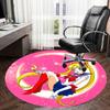 1pc Sailor Moon Round Carpet, Made of Polyester,Perfect for Decorating Office Chairs, Living Rooms Fplt057