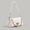 Pleated Rhinestone Chain Bag 2025 New Fashion Simple Small Square Bag Stylish Trendy Shoulder Crossbody Bag