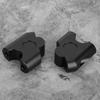 Adattatore per montaggio con spostamento posteriore del morsetto del manubrio del riser del manubrio universale per moto da 22 mm (Nero)