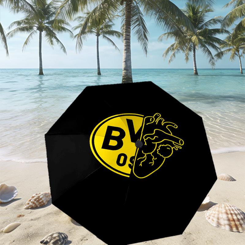 Borussia Dortmund Print Umbrella Automatic Opening/ Closing - Portable Foldable Design - Daily use for Travel/Outdoor - Gift for Birthday