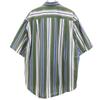 Nautica 90s Made In USA Old Striped Pattern Short Sleeve Button Down Shirt Men's Used