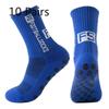 10 Pares de Meias de Futebol Masculinas Grossas para Lavar os Pés, Antiderrapantes, Absorventes de Suor, Desodorantes