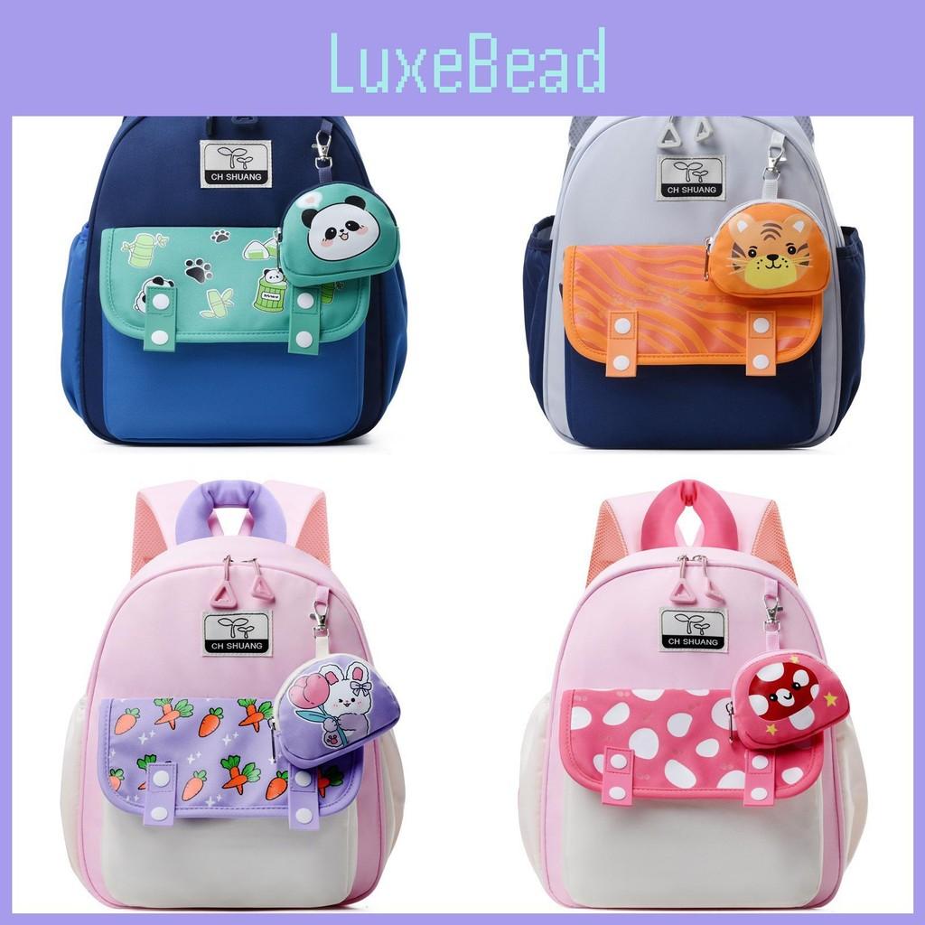 Panda Rabbit Tiger Mushroom Lotso Printed Backpack Breathable Schoolbag Cartoon
