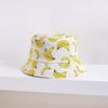 Banana Fisherman Hat Children Summer Sunshade Sunscreen Pot Hat Men Fruit Print Double-sided Wear Versatile