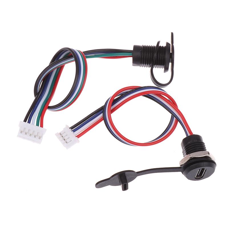 USB-C Hochstrom-Ladebuchse Buchse mit M11 Mutter Schnappverschluss-Plattenmontage Typ C Wasserdichter Buchsenstecker Buchse C