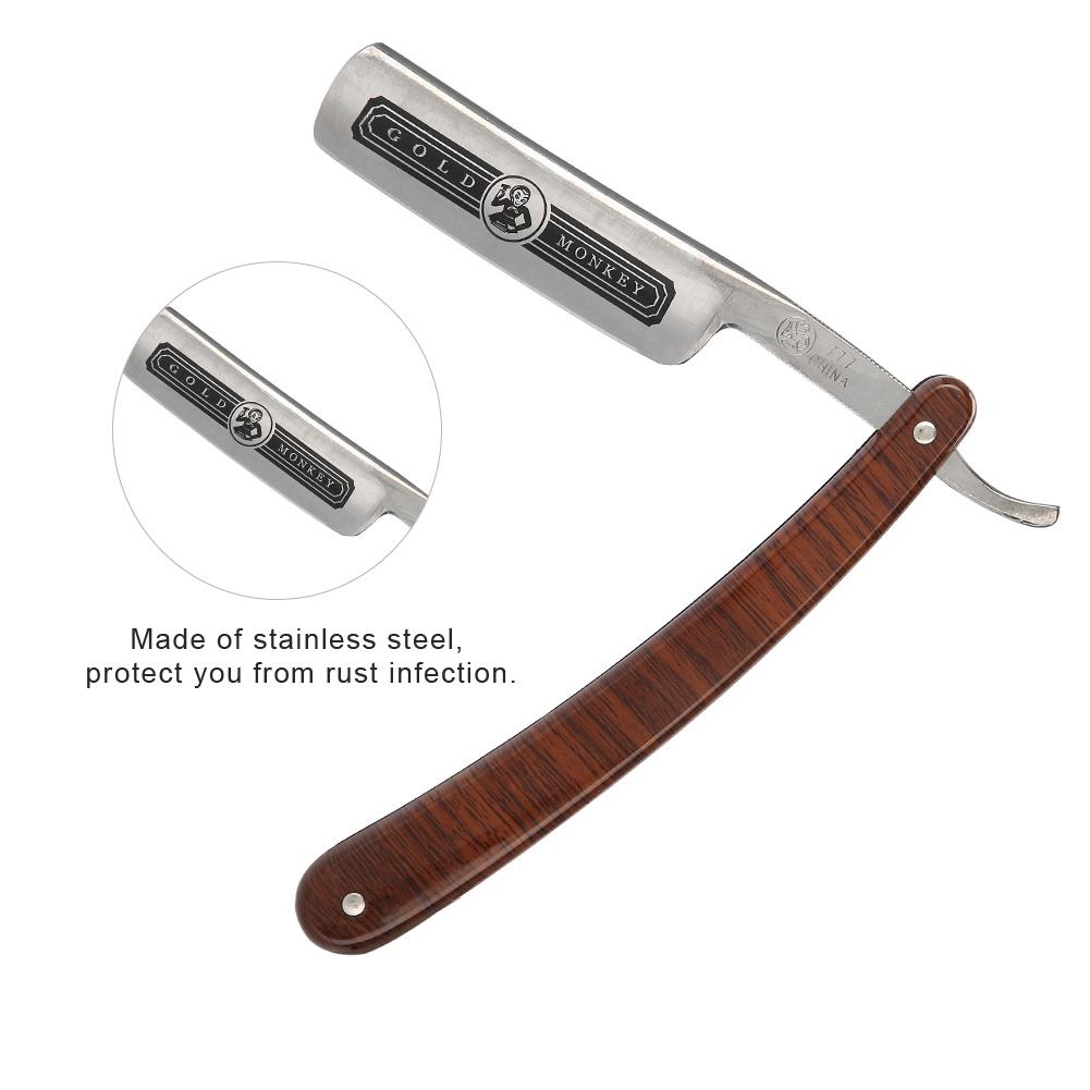 Professional Folding Hair Cut Barber Razor Stainless Steel Beard Shaver Hair Removal Tool